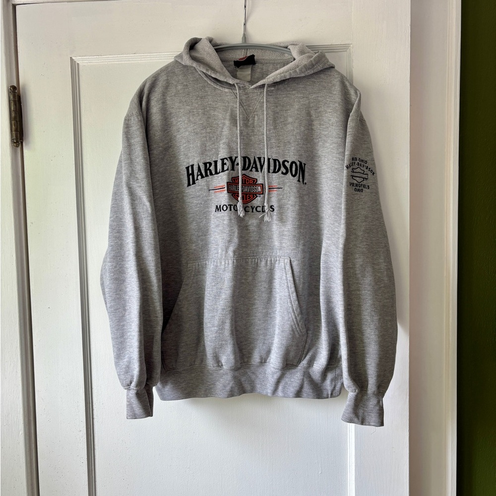 Vintage Harley-Davidson Gray Hoodie